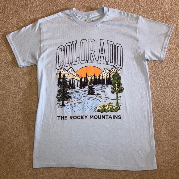 size M, bust up to 40" inches, new condition, Colorado Rocky Mountains ⛰️ shirt - Picture 3 of 8